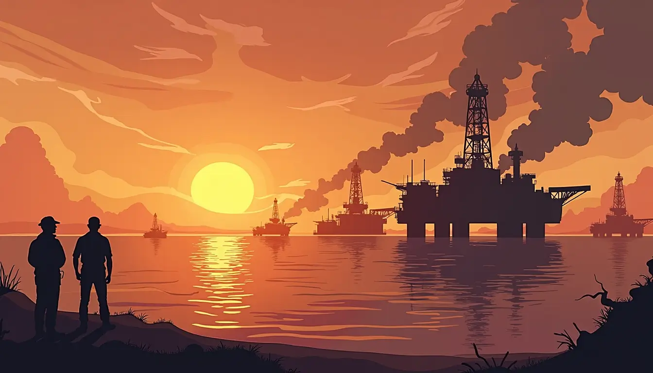 Illustration choc pétrolier