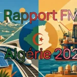 Rapport FMI Algérie 2026. Illustration séparée en 2 parties : d'un côté les hydrocarbures et de l'autre les énergies renouvelables